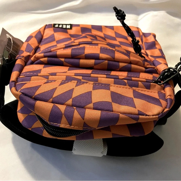 Neff Momentum Crossbody Bag Orange / Purple / Black bag width 8 in NWT - Picture 6 of 7